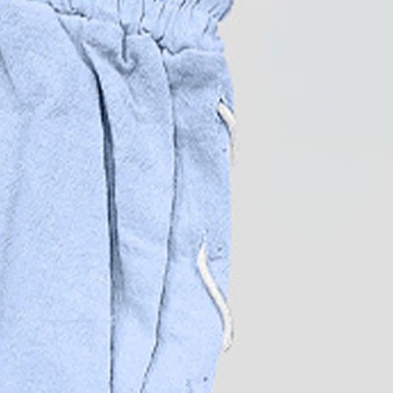 Buddha Stones Summer Casual Drawstring Side Slit Solid Bermuda Shorts Men's Straight Leg Pants With Pockets - image 23