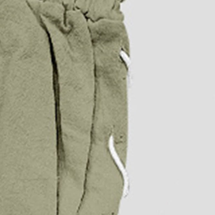 Buddha Stones Summer Casual Drawstring Side Slit Solid Bermuda Shorts Men's Straight Leg Pants With Pockets - image 31