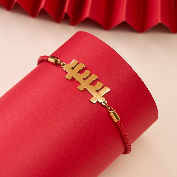 Buddha Stones Angel Numbers Titanium Steel Adjustable String Faith Bracelet - image 11