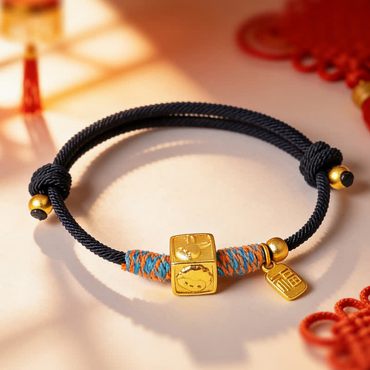 Buddha Stones Handmade Red String Chinese Zodiac Luck Fu Charm Bracelet - image 15