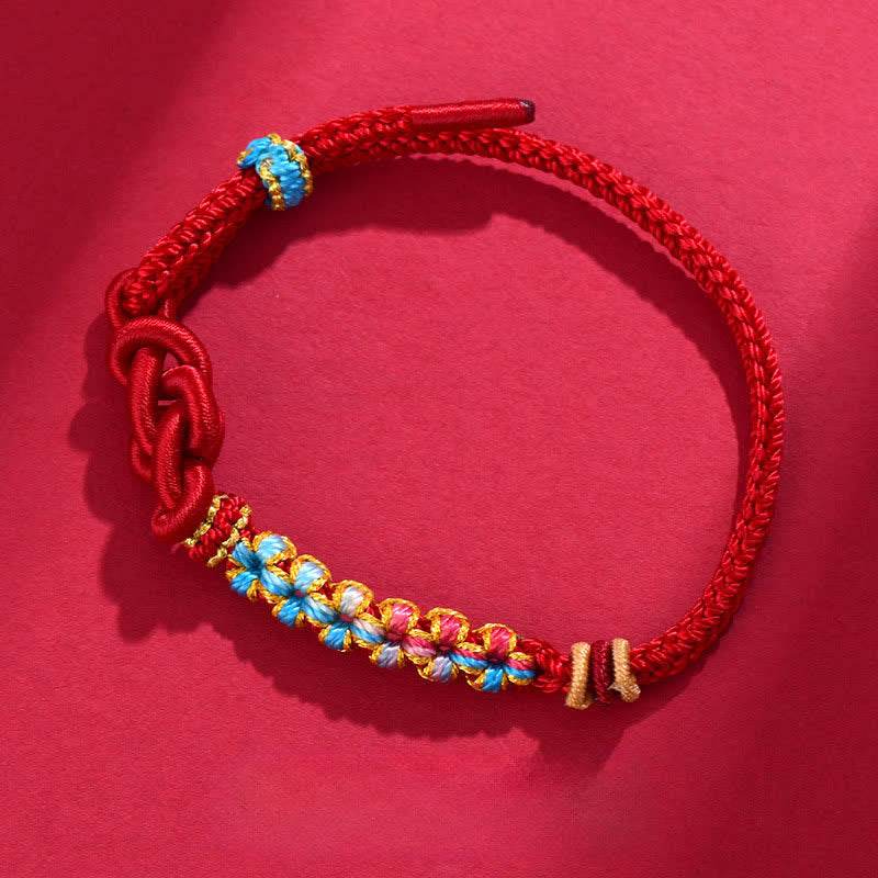 Buddha Stones Hand-Woven Red String Chinese Knotting Luck Bracelet - image 1