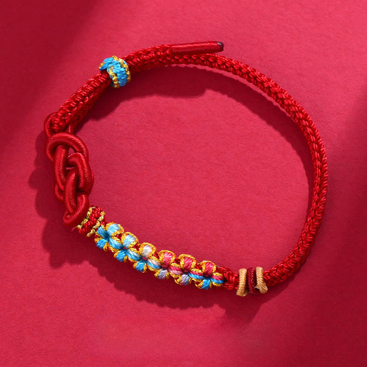 Buddha Stones Hand-Woven Red String Chinese Knotting Luck Bracelet - image 1