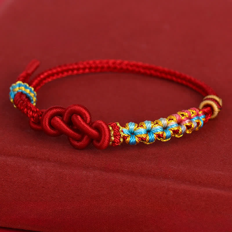Buddha Stones Hand-Woven Red String Chinese Knotting Luck Bracelet - image 2