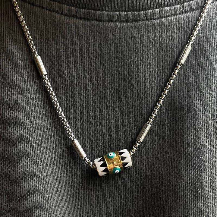 Buddha Stones Copper Enamel Evil Eye Protection Pendant Necklace - image 7