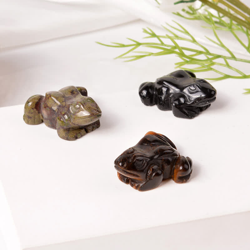 Buddha Stones Natural Green Aventurine Clear Quartz Frog Wealth Crystal & Stone Decor - image 31