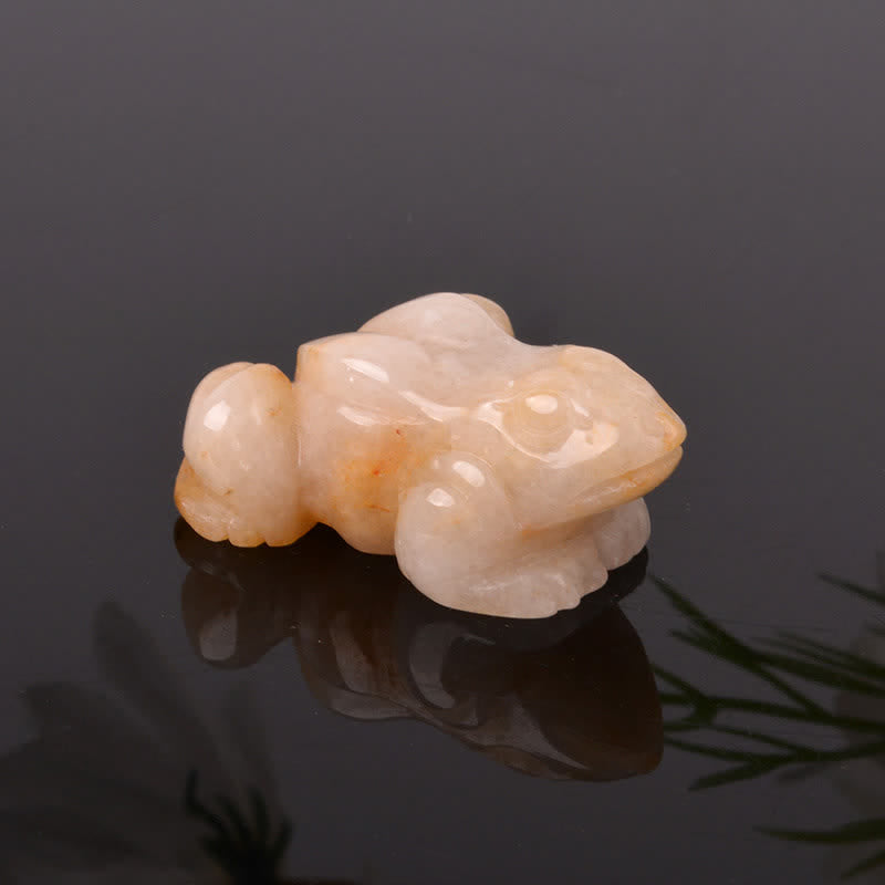 Buddha Stones Natural Green Aventurine Clear Quartz Frog Wealth Crystal & Stone Decor - Topaz(Kindness ♥ Wealth) - image 26