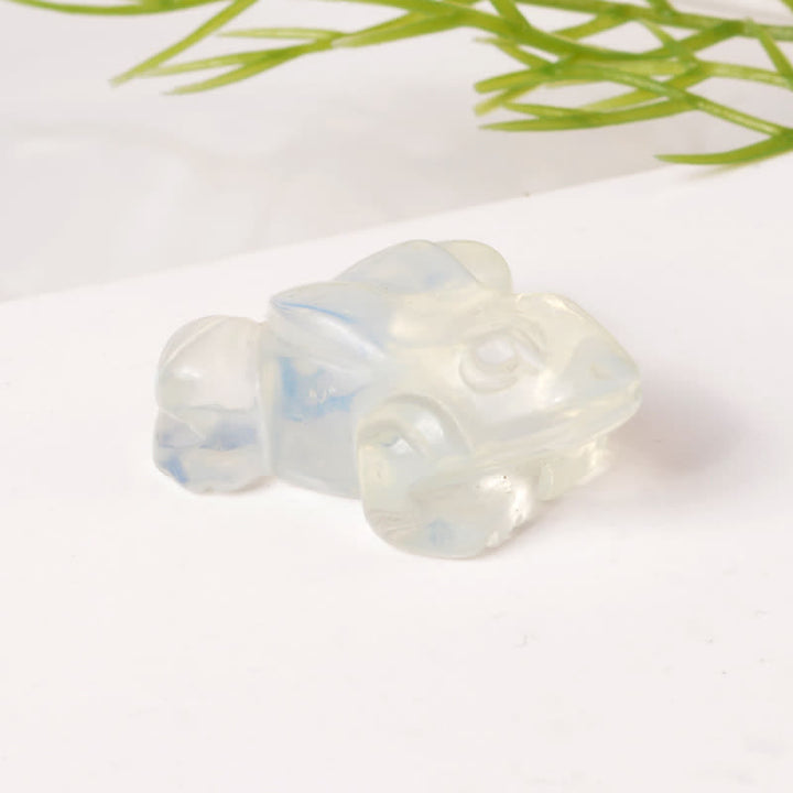 Buddha Stones Natural Green Aventurine Clear Quartz Frog Wealth Crystal & Stone Decor - image 19