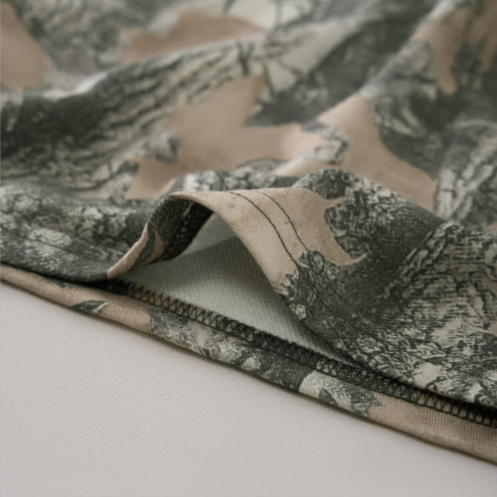 Buddha Stones Summer Casual Drawstring Abstract Maple Leaf Women's Shorts With Pocket - image 14