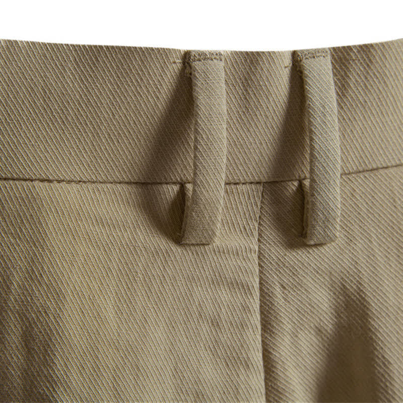 Buddha Stones Summer Casual Classic Zipper Button Solid Bermuda Shorts Men's With Pockets - image 10