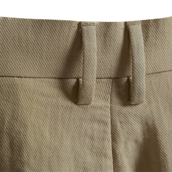 Buddha Stones Summer Casual Classic Zipper Button Solid Bermuda Shorts Men's With Pockets - image 10