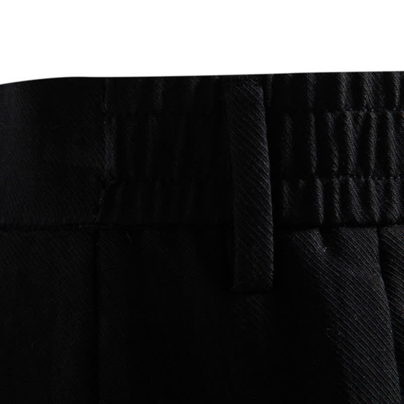 Buddha Stones Summer Casual Classic Zipper Button Solid Bermuda Shorts Men's With Pockets - image 18