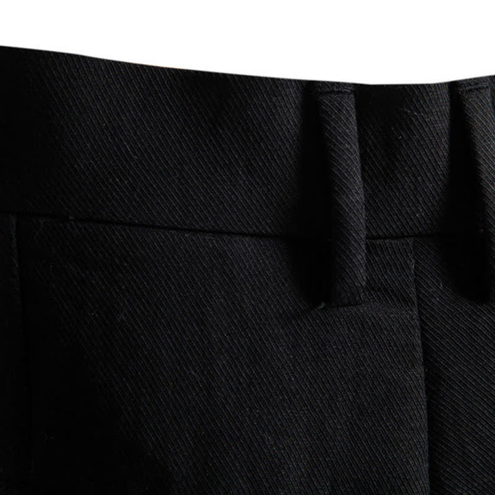 Buddha Stones Summer Casual Classic Zipper Button Solid Bermuda Shorts Men's With Pockets - image 19