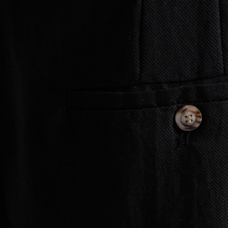 Buddha Stones Summer Casual Classic Zipper Button Solid Bermuda Shorts Men's With Pockets - image 15