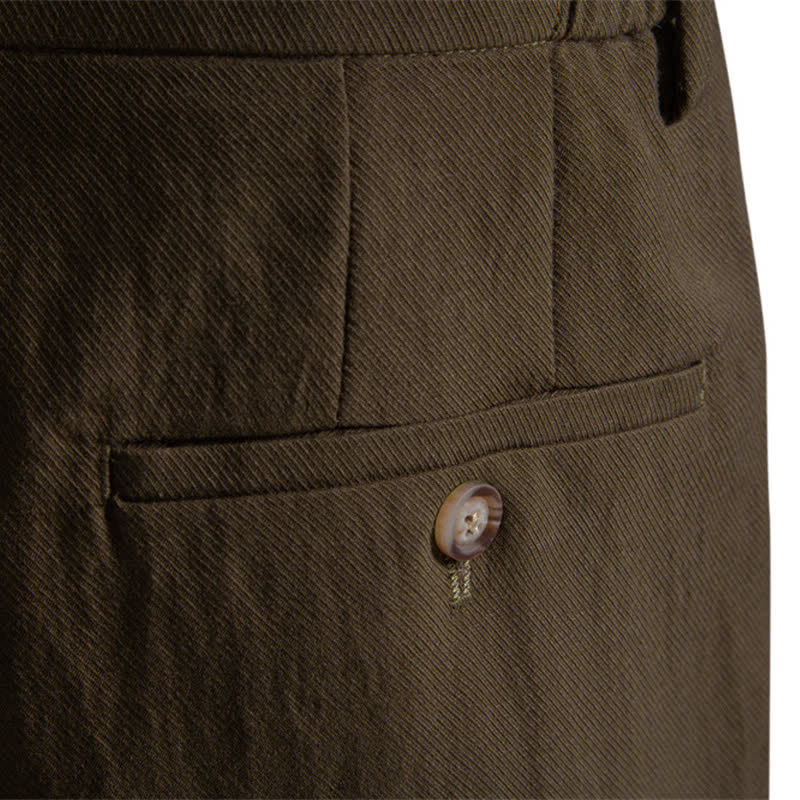 Buddha Stones Summer Casual Classic Zipper Button Solid Bermuda Shorts Men's With Pockets - image 28