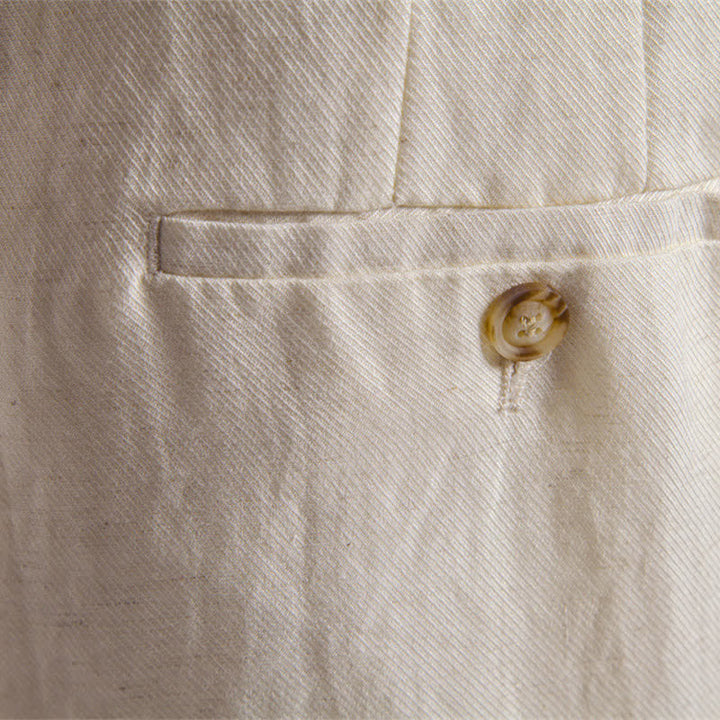 Buddha Stones Summer Casual Classic Zipper Button Solid Bermuda Shorts Men's With Pockets - image 40