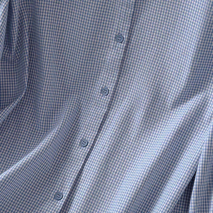 Buddha Stones Spring Button-Up Gingham Women's Long Sleeve Shirts - image 13