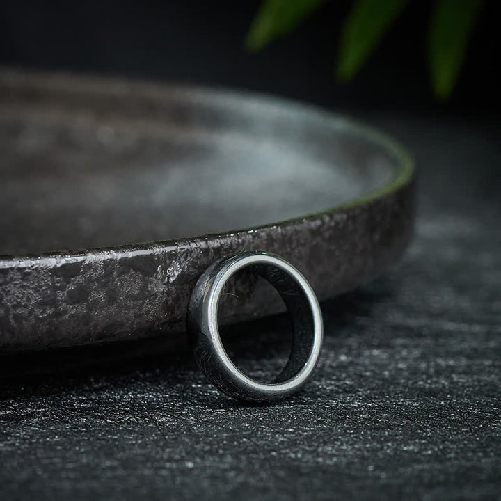 Buddha Stones Natural Hematite Support Powerful Ring - image 3