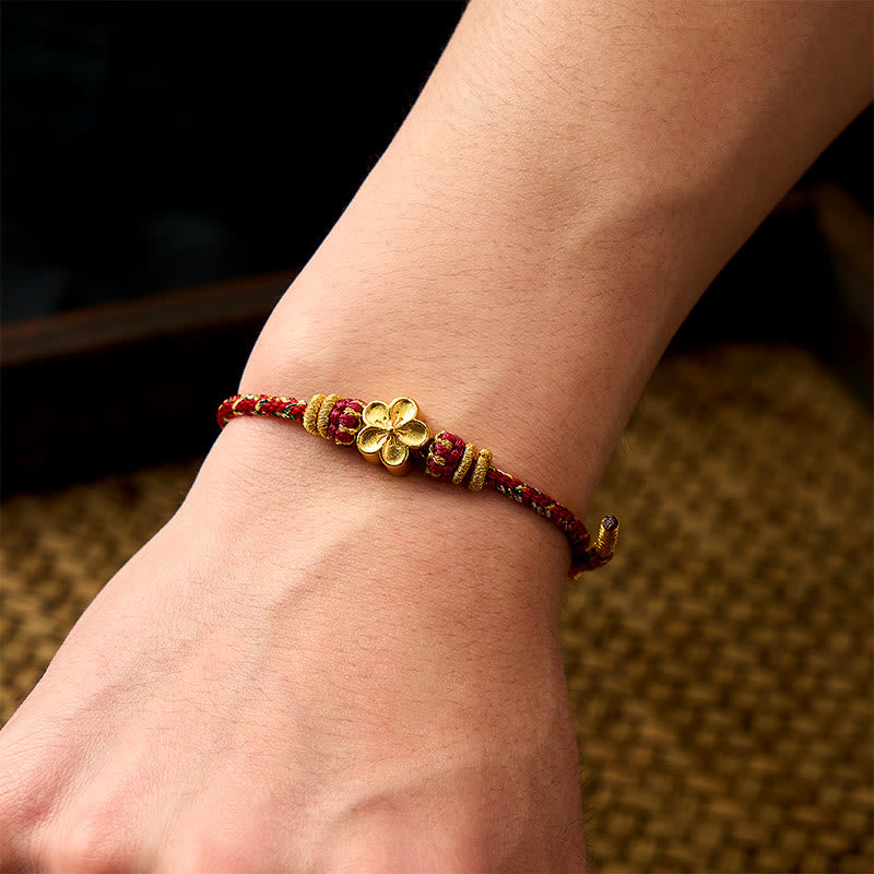 Buddha Stones Hand-Woven Red String Koi Fish Flower Protection Bracelet - image 22