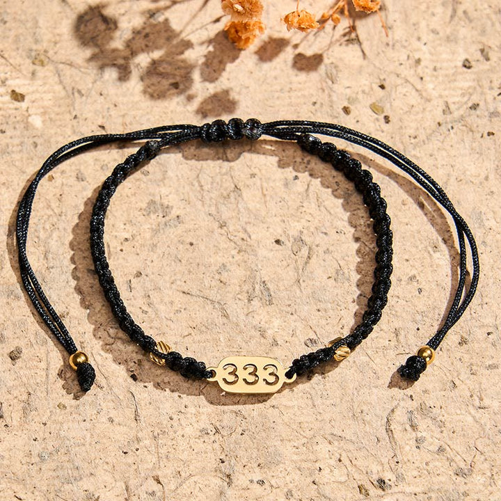 Buddha Stones Angel Numbers Red Black Braided String Connection Bracelet - image 15