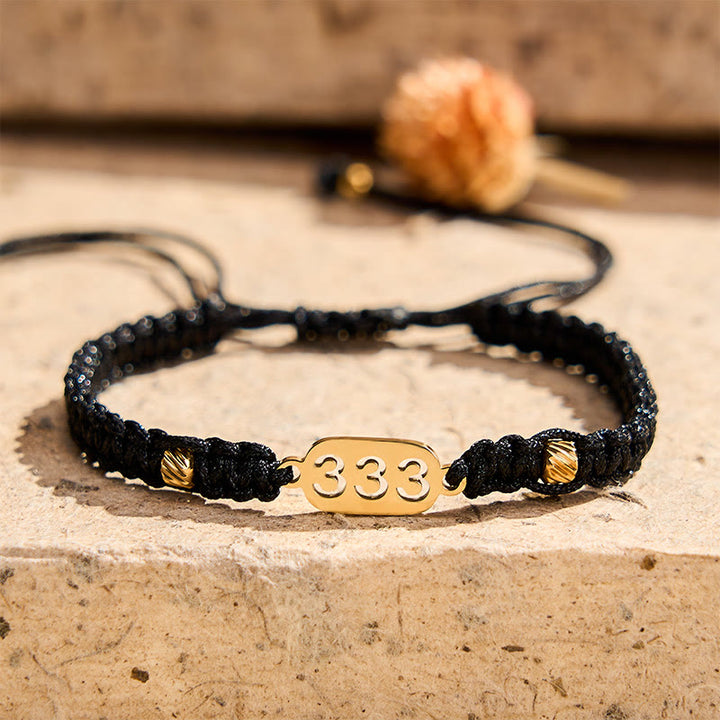 Buddha Stones Angel Numbers Red Black Braided String Connection Bracelet - image 14