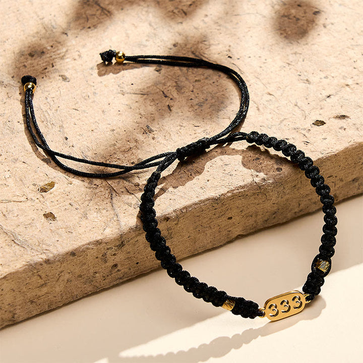 Buddha Stones Angel Numbers Red Black Braided String Connection Bracelet - image 16
