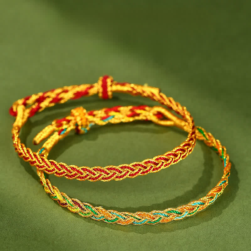 Buddha Stones Hand-Woven Colorful Red String Luck Braided Bracelet - image 4