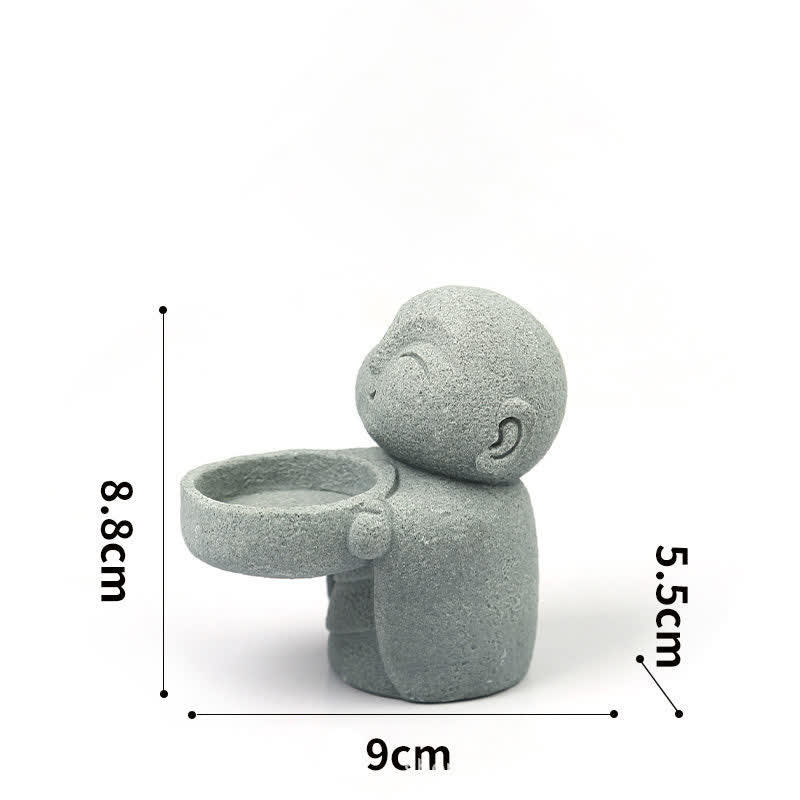 Buddha Stones Resin Buddha Serenity Candle Holder Statue Decor Without Candle - image 4