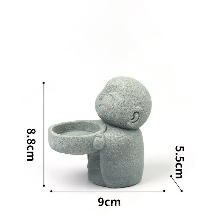 Buddha Stones Resin Buddha Serenity Candle Holder Statue Decor Without Candle - image 4