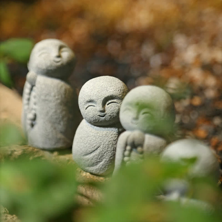 Buddha Stones Resin Small Prayer Ksitigarbha Buddha Compassion Meditation Statue - image 21