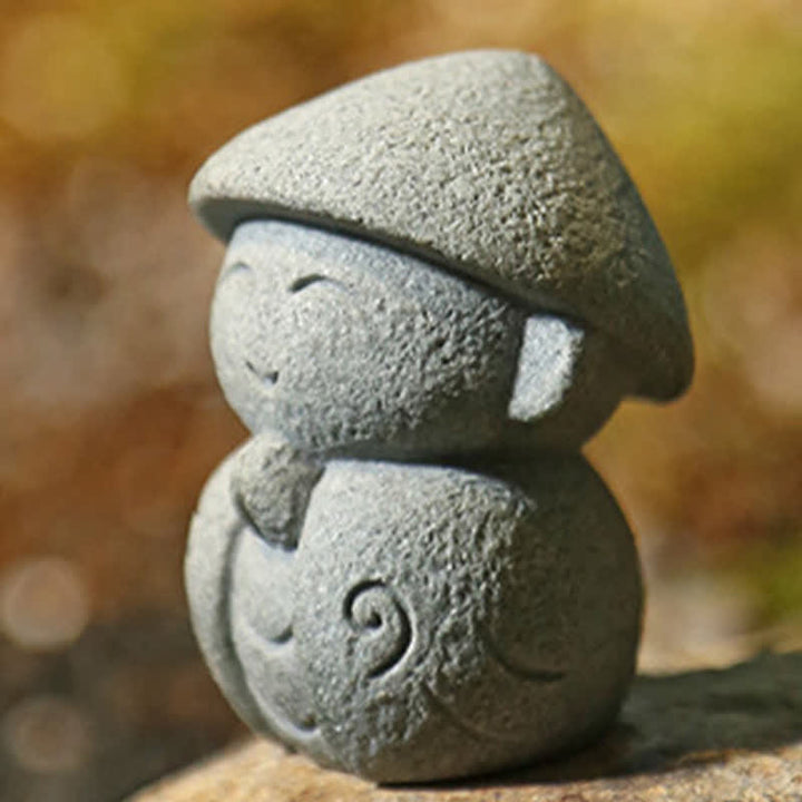 Buddha Stones Resin Small Prayer Ksitigarbha Buddha Compassion Meditation Statue - image 6