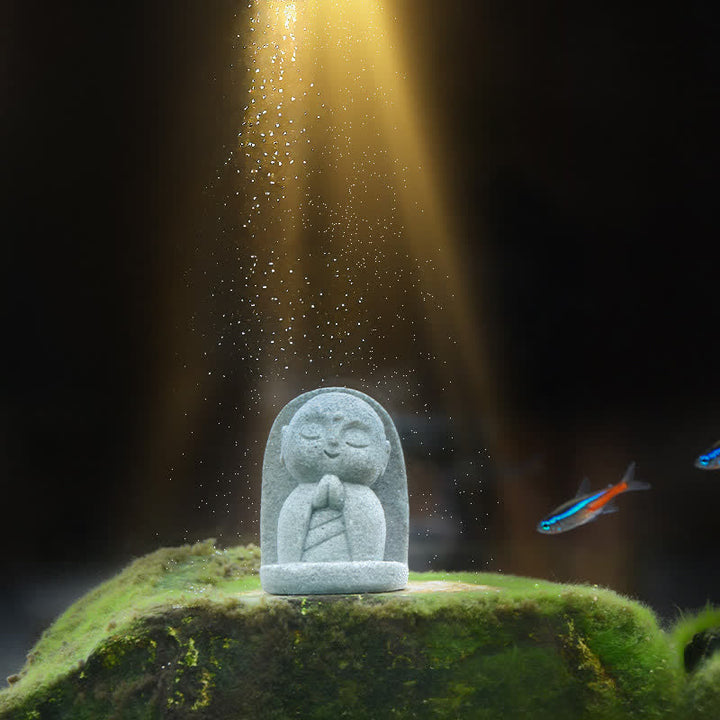 Buddha Stones Resin Small Prayer Ksitigarbha Buddha Compassion Meditation Statue - image 14