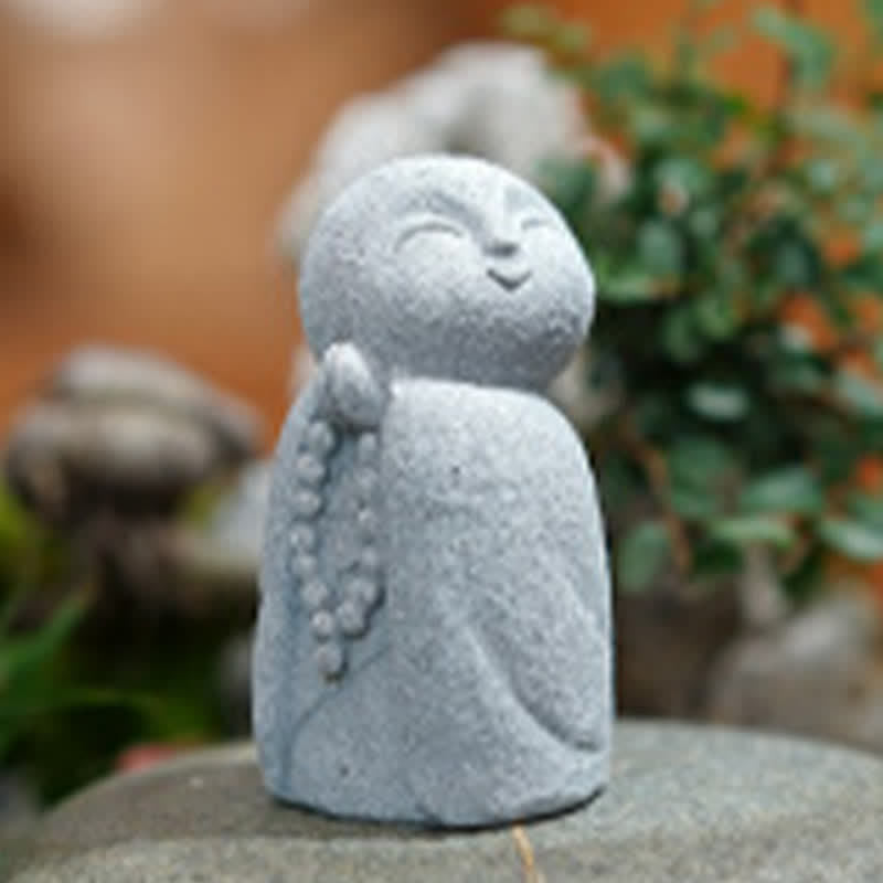 Buddha Stones Resin Small Prayer Ksitigarbha Buddha Compassion Meditation Statue - image 16