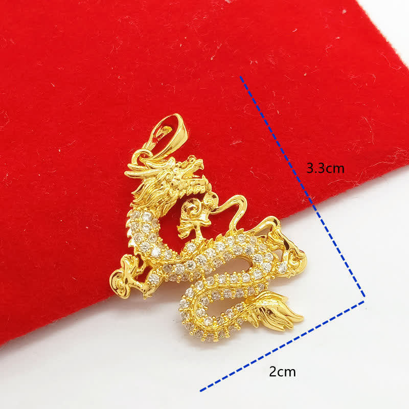 Gold Dragon Protection Necklace Pendant - image 9