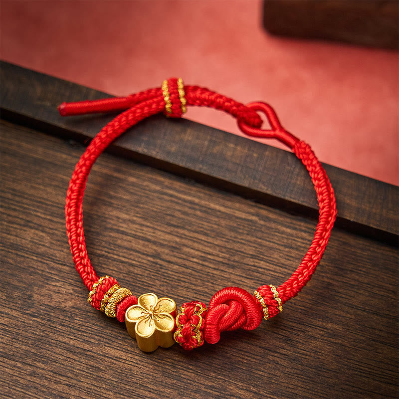Buddha Stones Flower Braided Rope Knot Adjustable Bracelet - image 8
