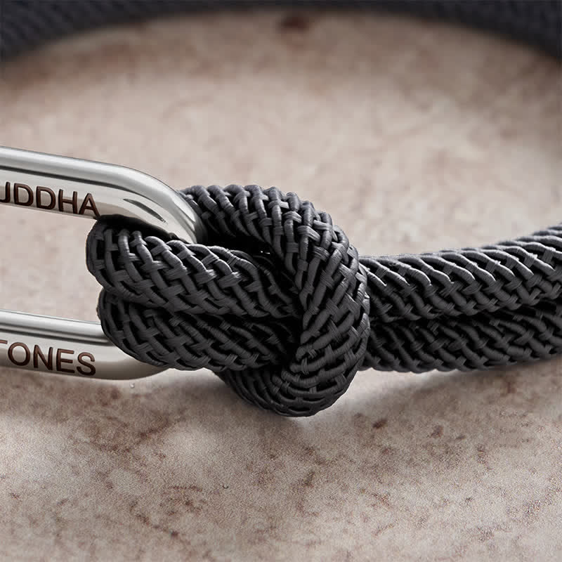 Buddha Stones Titanium Steel Shackle Stimulation Bracelet - image 13