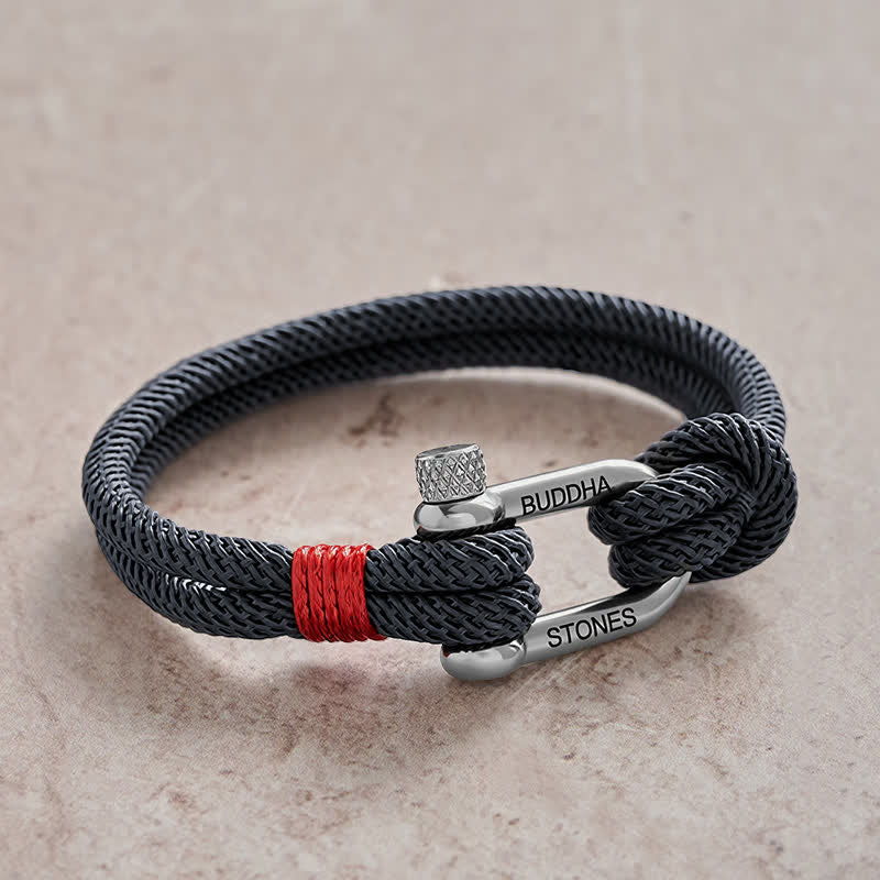 Buddha Stones Titanium Steel Shackle Stimulation Bracelet - image 10