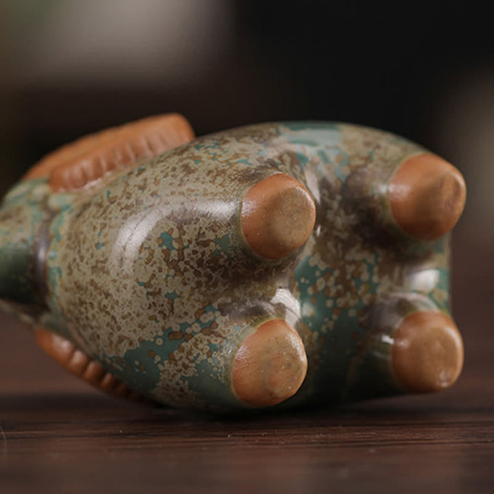 Buddha Stones Kiln-Change Glaze Ceramic Chinese Zodiac Ram Prosperity Cute Animal Decor - image 14