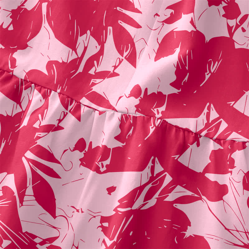 Buddha Stones Summer Casual Floral Pattern Women's Summer Sleeveless Midi Dress With Pockets - image 1