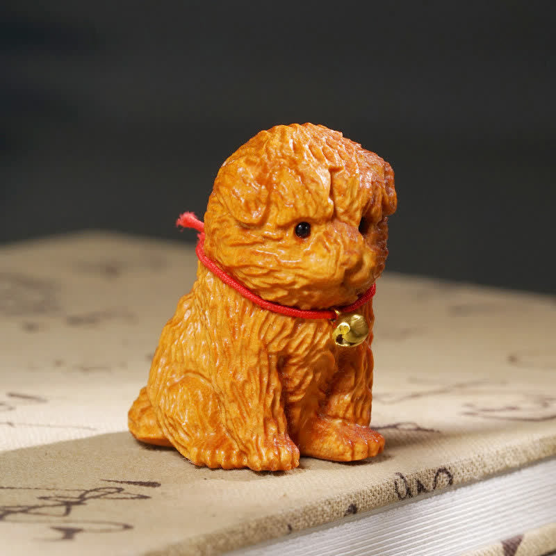 Buddha Stones Sandalwood Dog Peace Cute Animal Decor - Dog - image 0