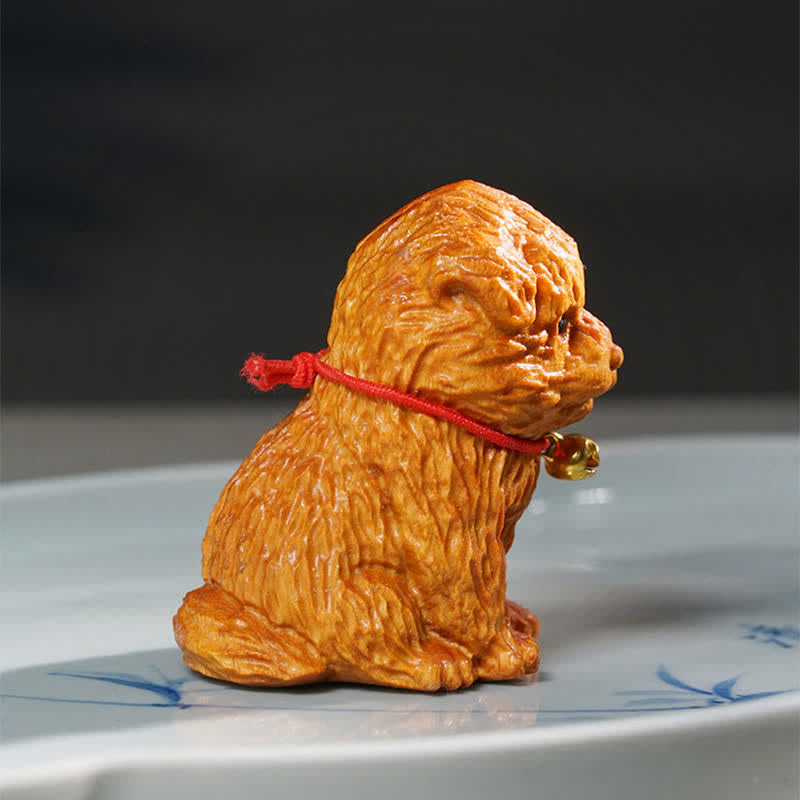Buddha Stones Sandalwood Dog Peace Cute Animal Decor - image 8