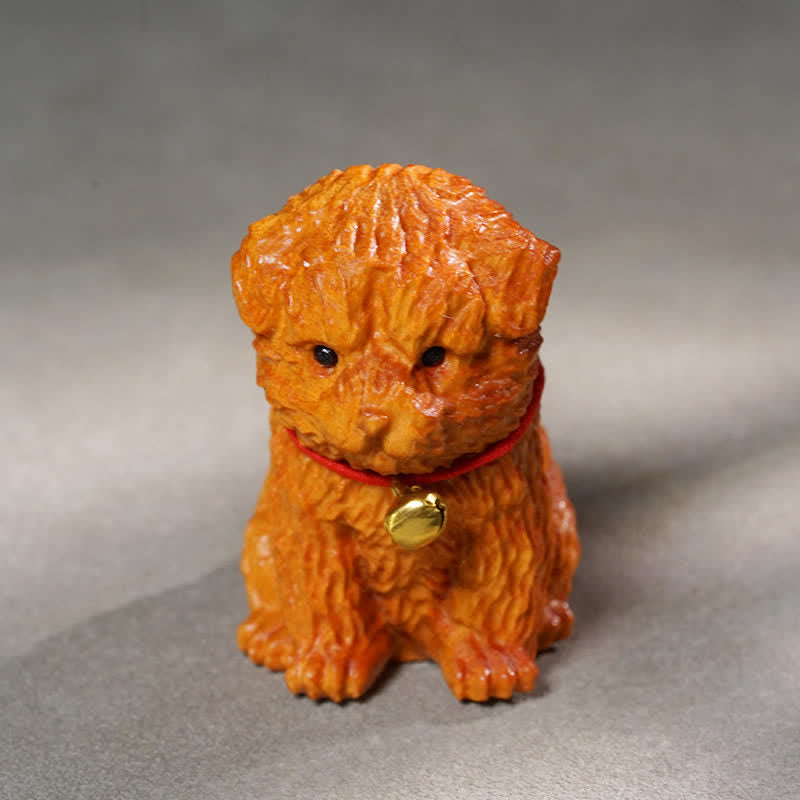 Buddha Stones Sandalwood Dog Peace Cute Animal Decor - image 3