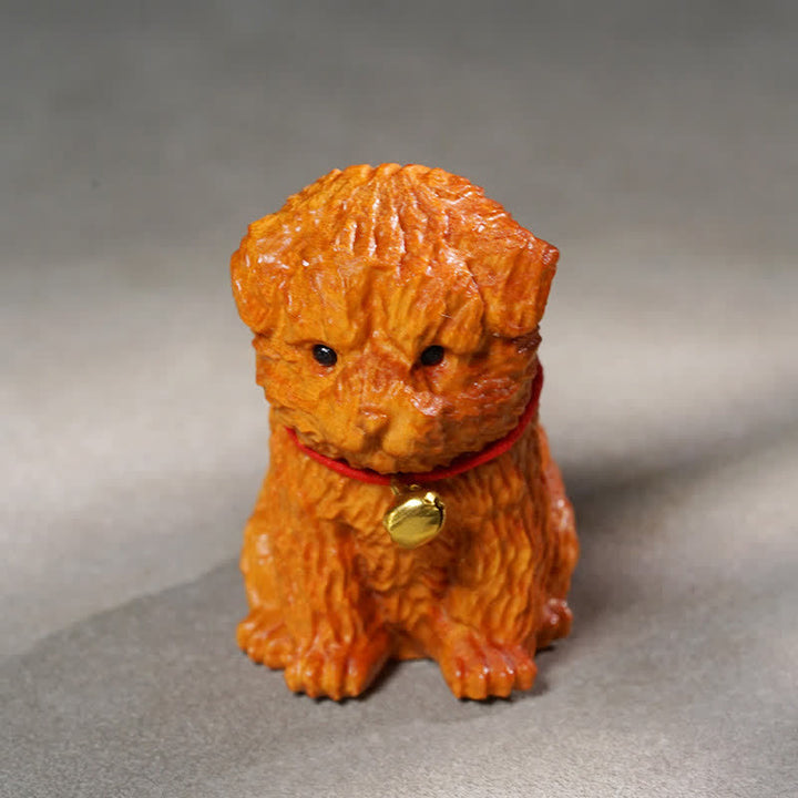 Buddha Stones Sandalwood Dog Peace Cute Animal Decor - image 3
