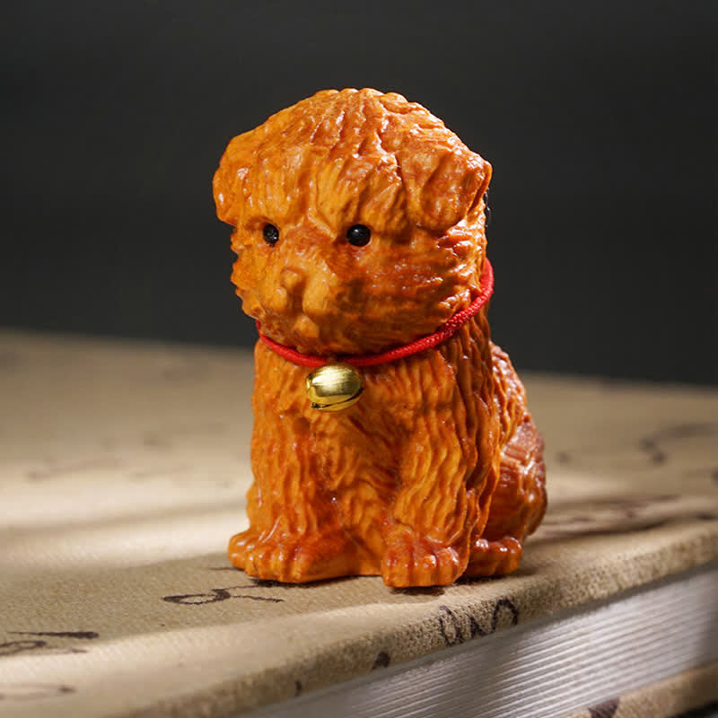 Buddha Stones Sandalwood Dog Peace Cute Animal Decor - image 1