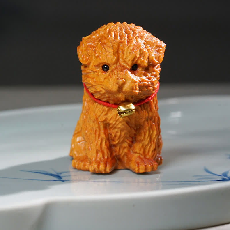 Buddha Stones Sandalwood Dog Peace Cute Animal Decor - image 2