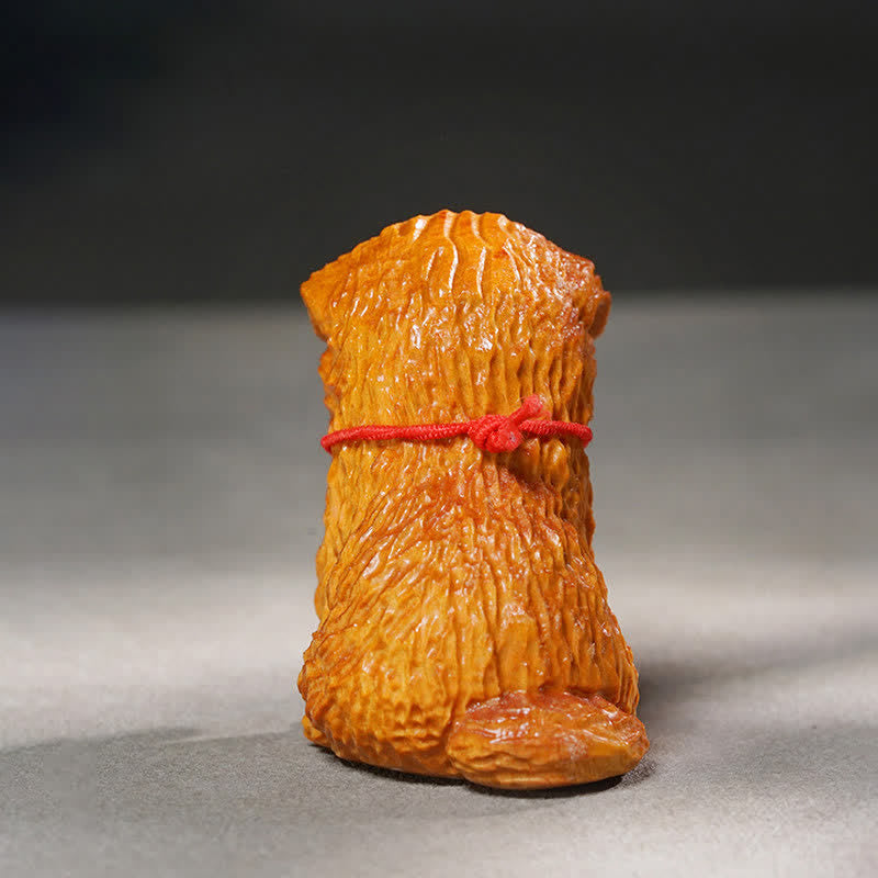 Buddha Stones Sandalwood Dog Peace Cute Animal Decor - image 7