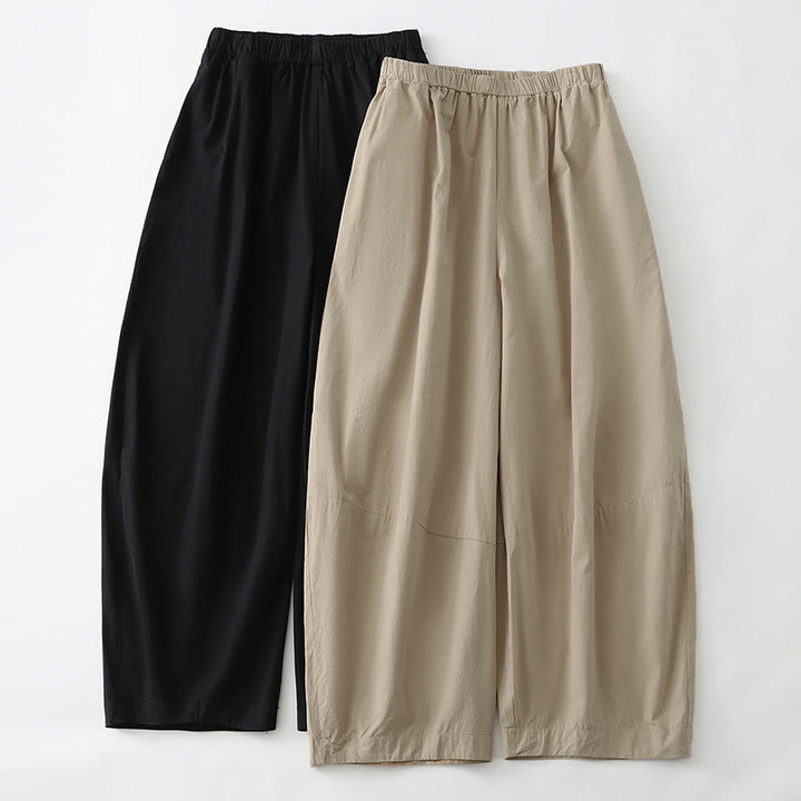 Buddha Stones Summer Casual Minimalist Solid Cropped Pants Women's Harem Pants With Pockets - image 10