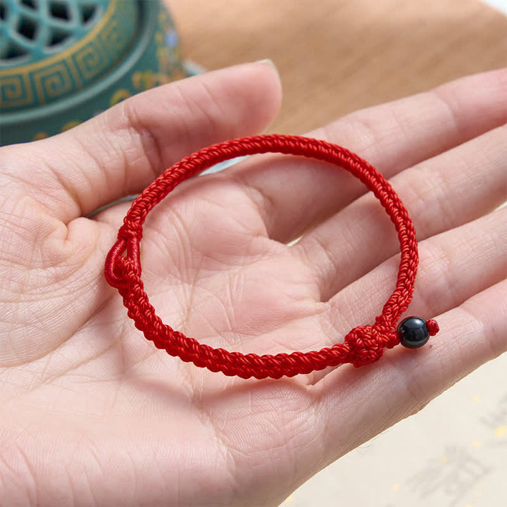 Buddha Stones Green Aventurine Red String Balance Bracelet - image 30