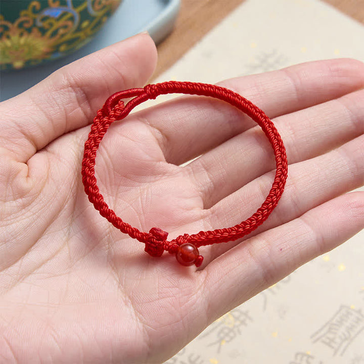 Buddha Stones Green Aventurine Red String Balance Bracelet - image 22