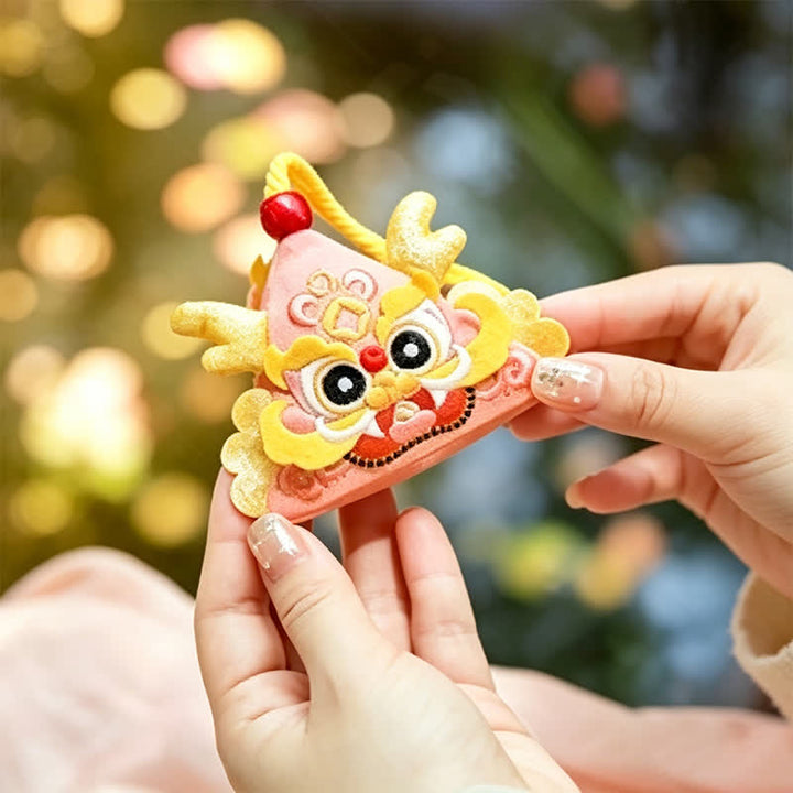 Buddha Stones Charming Dragon Tiger Snake Triangle Cute Animal Decor - Pink Dragon - image 12