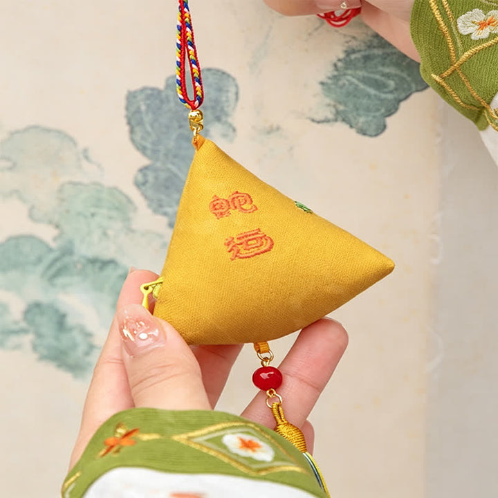 Buddha Stones Embroidery Zongzi Triangle Scorpion Cute Animal Decor - image 10